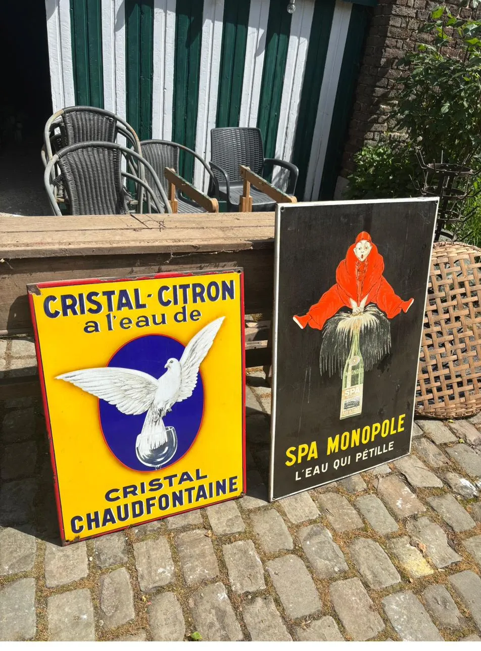 Plaques émaillées Cristal-Citron et Spa Monopole